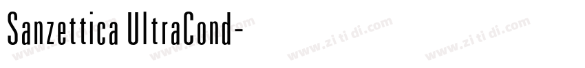 Sanzettica UltraCond字体转换
